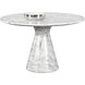 Shelburne 47 X 29.75 inch Marble Look / White Outdoor Dining Table